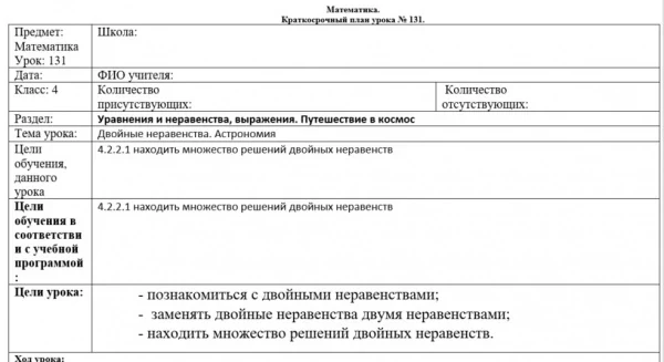 КСП 4 класс 4-ая четверть (приказ 130)