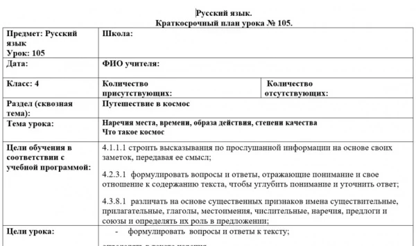 КСП 4 класс 4-ая четверть (приказ 130)