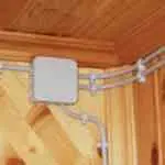 Монтаж электропроводки в бане