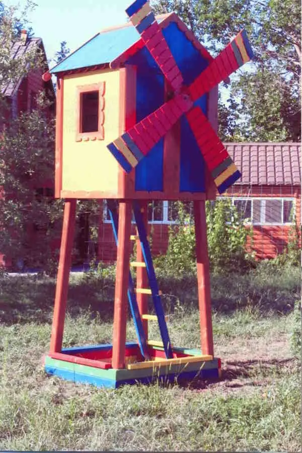 Мельница-песочница. Детский игровой комплекс