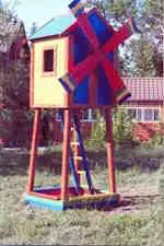 Мельница-песочница. Детский игровой комплекс