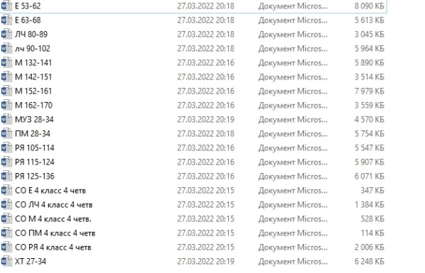 4 класс 4-ая четверть КСП 2022